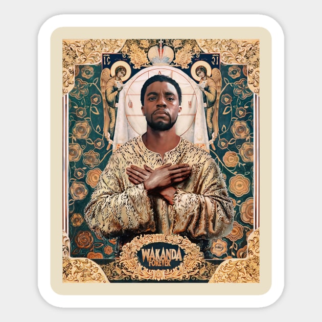 Saint Black Panther Sticker by Gedogfx